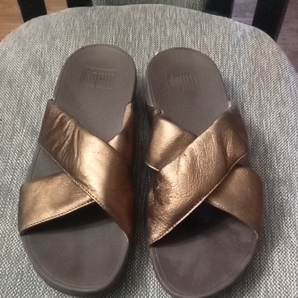 FitFlop Women's Metallic Bronze Sandals